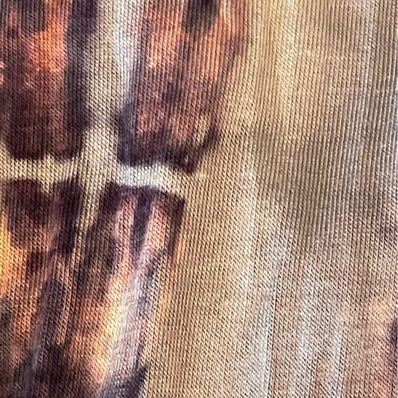 Tie Dyed Terracotta Blue Long Bohemian Vest Duster size Small - Picture 9 of 9